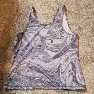 Athleta Gray and Purple Marble Tank Top